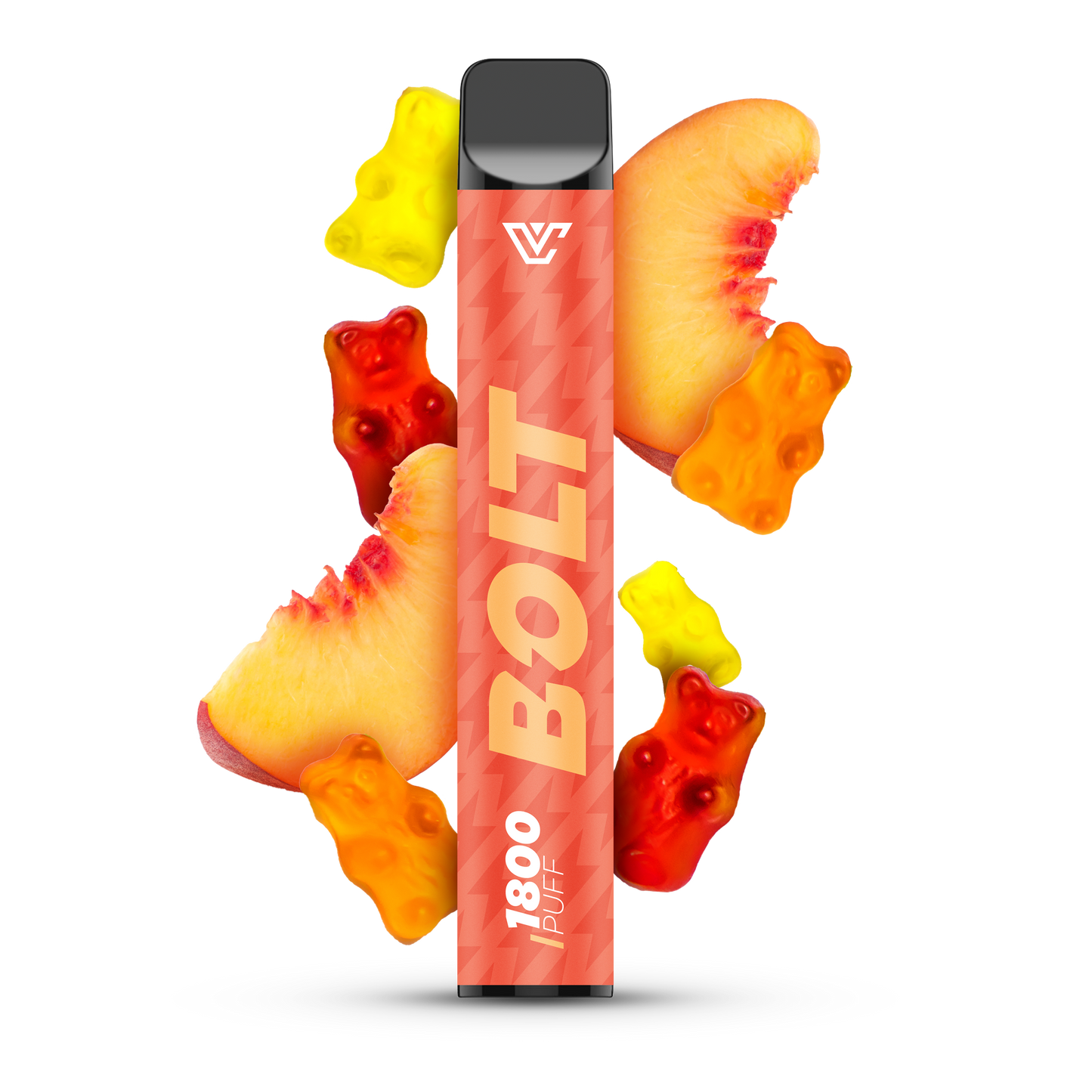 Peach Gummy BOLT 1800 Disposable 5ml  50MG