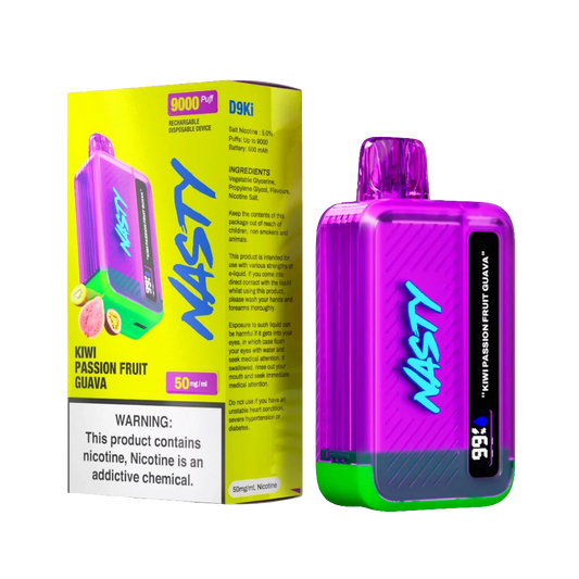 Kiwi Passionfruit Guava Nasty Bar 9000 puff