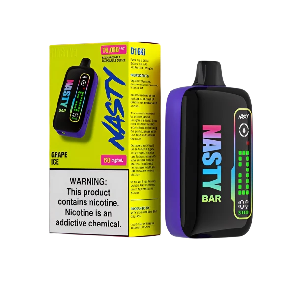 Grape Ice Nasty Bar 16000 Puffs