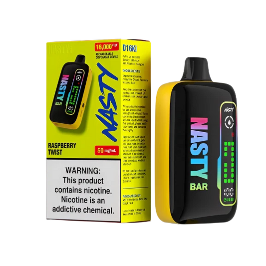 Raspberry Twist Nasty Bar 16000 Puffs