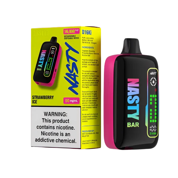 Strawberry Ice Nasty Bar 16000 Puffs