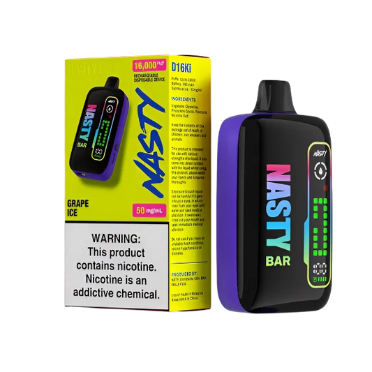Grape Ice Nasty Bar 16000 Puffs